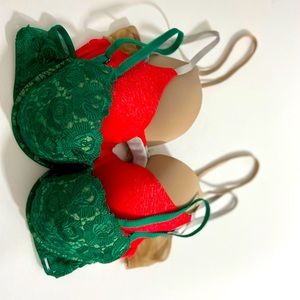 Three bra sexy bra size 32b (bundle)